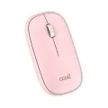 Ratón Inalámbrico COOL Slim Silencioso 2 en 1 (Bluetooth + Adap. USB) Rosa